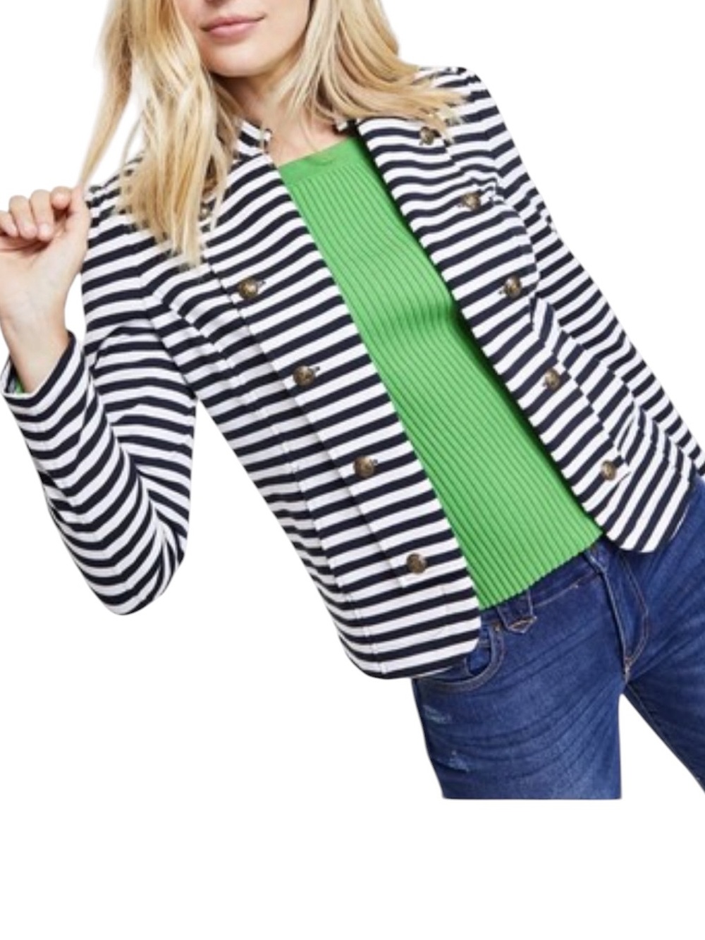 **NWT** Tommy Hilfiger Navy & White Top